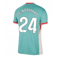 Maglia Calcio Atletico Madrid Robin Le Normand #24 Seconda Divisa 2024-25 Manica Corta